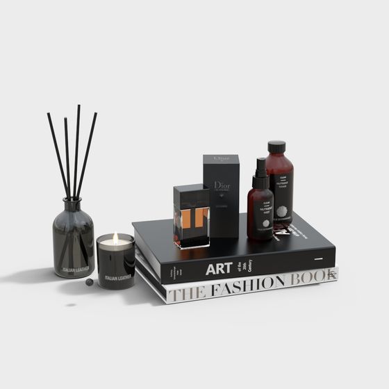 Modern Luxury Shelf Arrangement 3D model