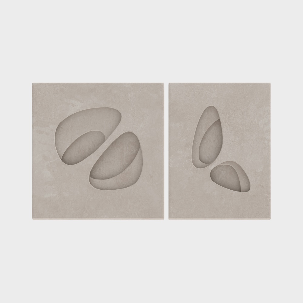 Abstract Geometric Blocks 3D Model