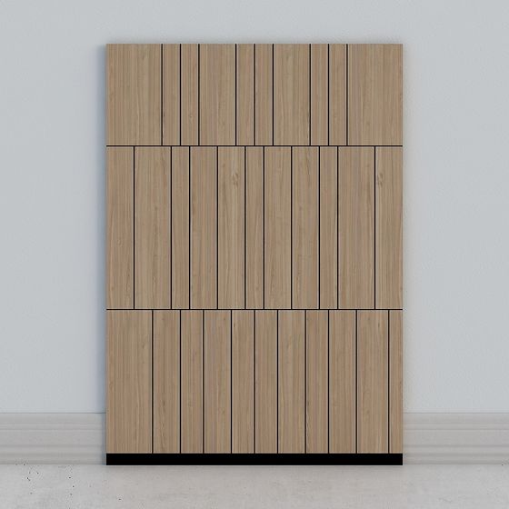 Wood Grain Partition 3D model for Modern Design