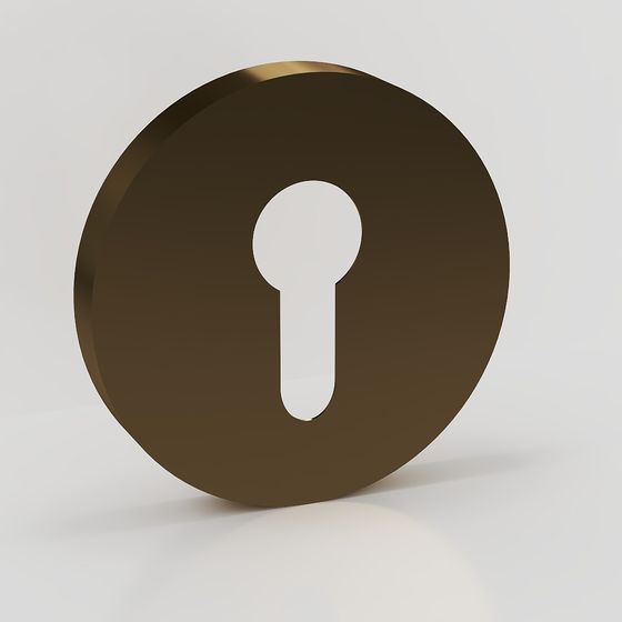 Elegant Keyhole 3D model for Creative Projects