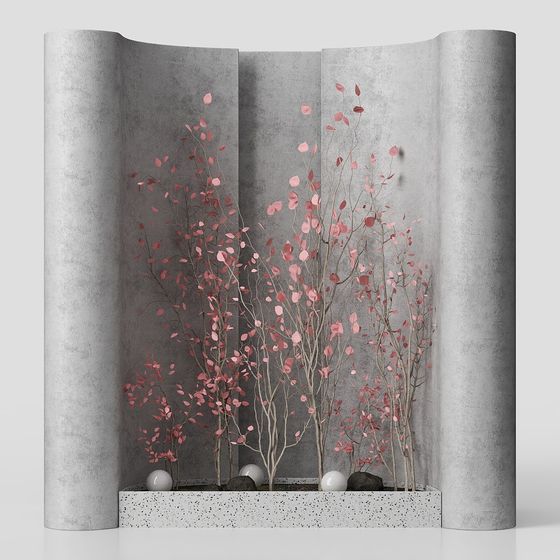 Urban Oasis Screen 3D model for Creative Spaces