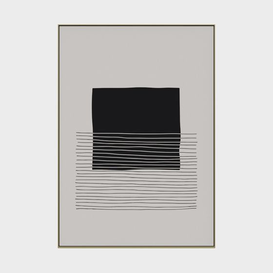 Stylish Abstract Line Art 3D Model