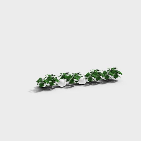 Dynamic Low-Poly 3D Plant Models for Design Applications