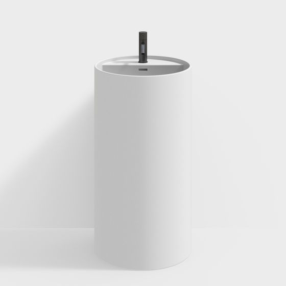 Minimalist Cylinder 3D model for Modern Design