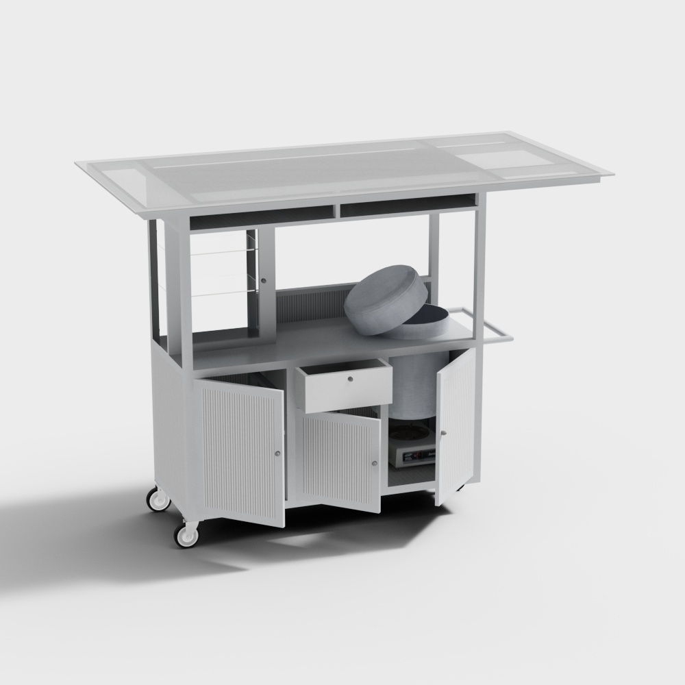 Aluminum Street Vendor Cart