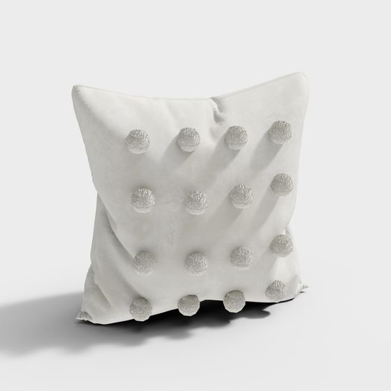 Pom-Pom Pillow 3D model