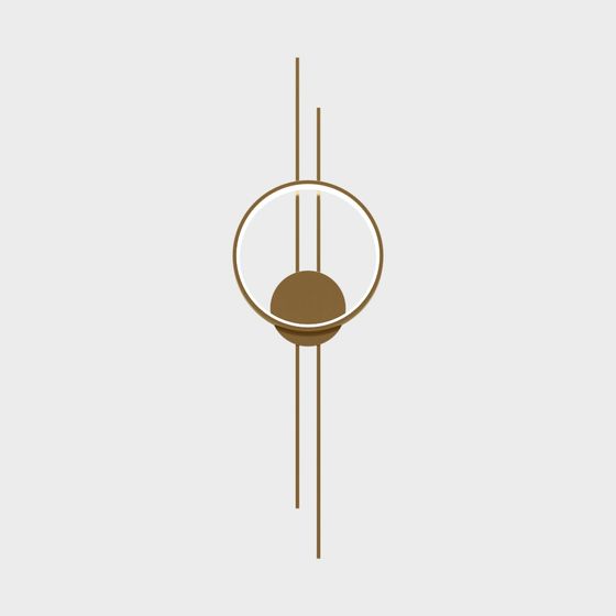 Elegant Low-Polygon 3D Model with Ring and Sphere