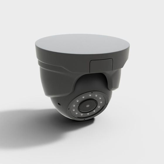Low-Poly Surveillance Camera 3D model for Modern Spaces