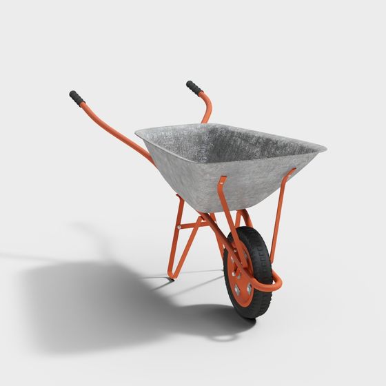 Vibrant Low-Poly Wheelchair 3D model