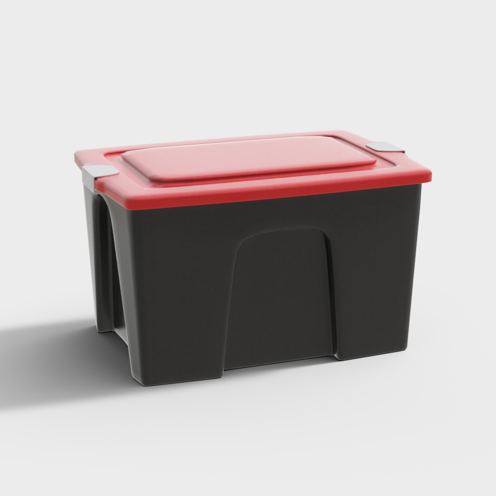 Minimalist Storage Box 3D model for Modern Interiors