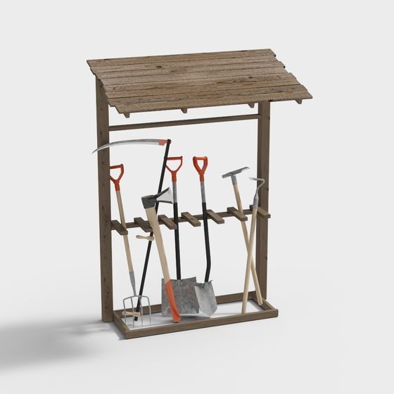 Garden Tool Shed 3D model