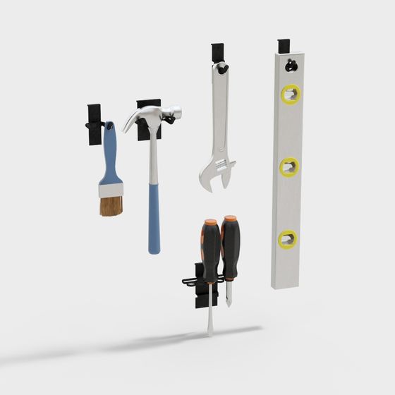 Detailed Low-Poly Tool Set 3D model