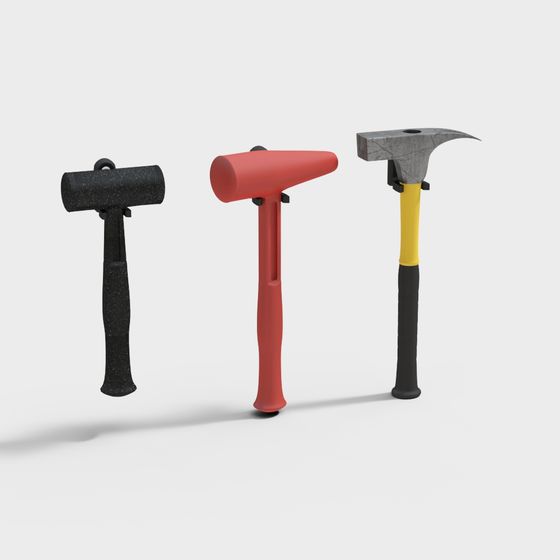 Versatile Hammer Set 3D model for Creative Projects