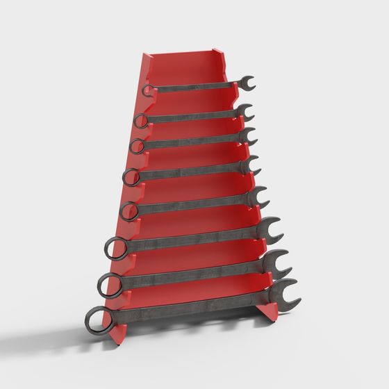 Stylish Wrench Storage Rack 3D model