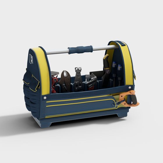 Blue Toolbox 3D Model