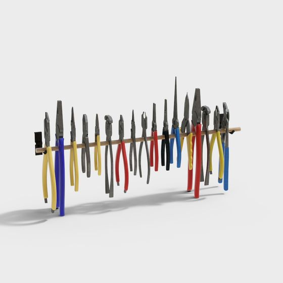 Pliers Collection 3D Model