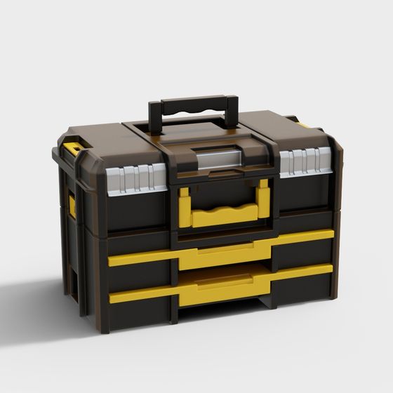 Toolbox Combination 3D Model in Black