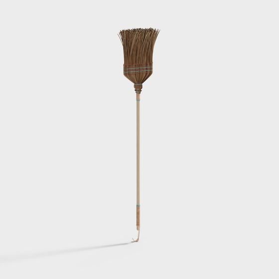 Rustic Country Broom 3D model for Creative Projects