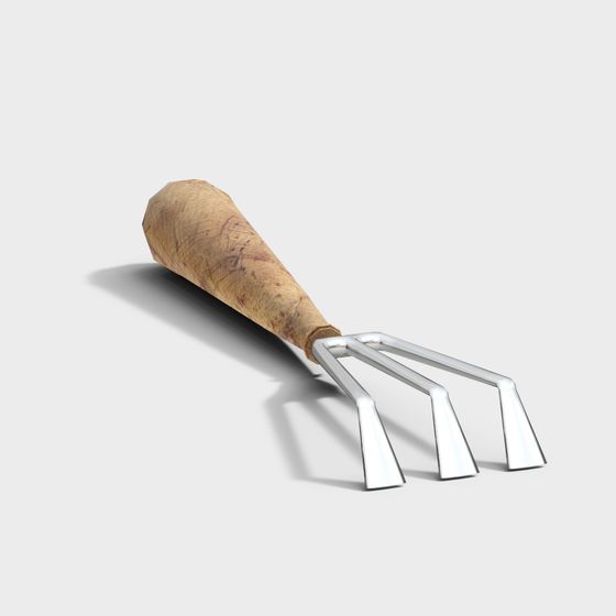 Elegant Garden Fork 3D model