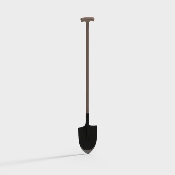 Stylish 3D Shovel Model for Creative Projects