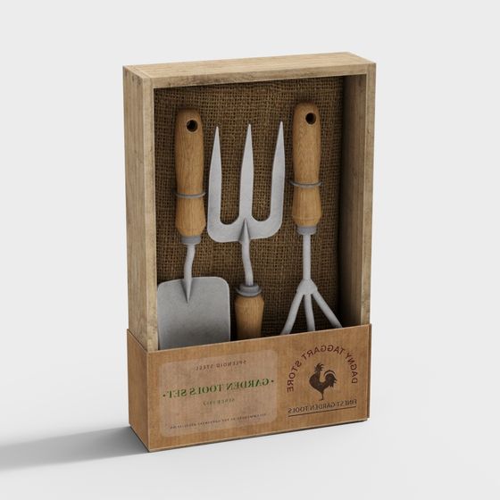 Garden Tool Set 3D model for Nature Lovers