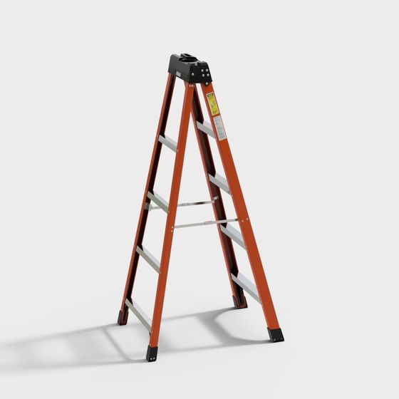 Stylish Low-Polygon Ladder 3D model for Creative Projects