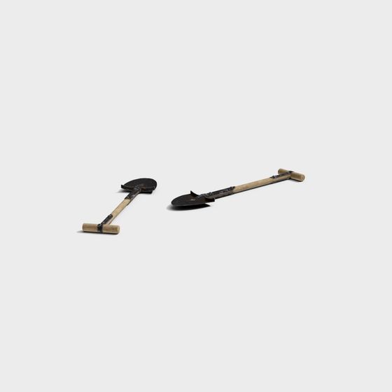 Rustic Shovel 3D model for Design Projects