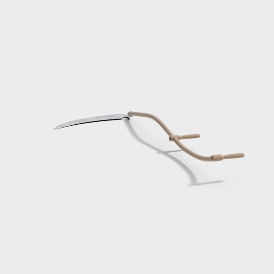 Rustic Scythe 3D model for Creative Projects