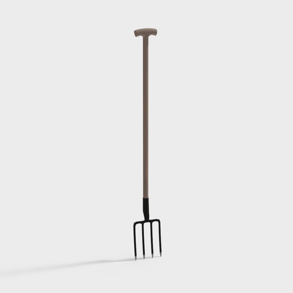 Intricate Low-Polygon Shovel 3D model