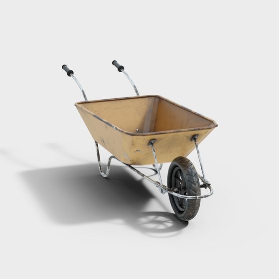 Vintage Wheelbarrow 3D model
