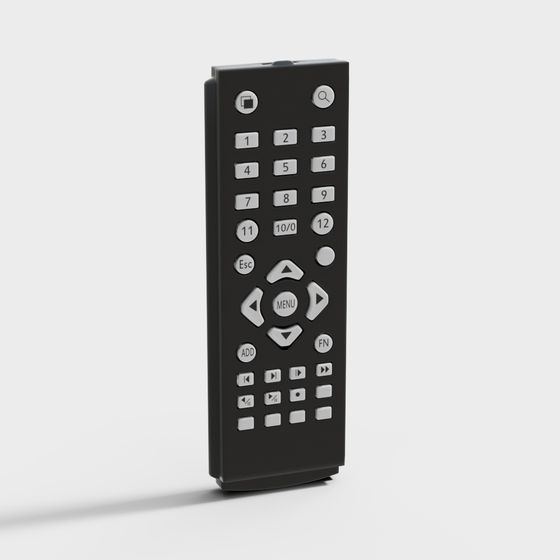 Minimalist Remote Control 3D model for Designers