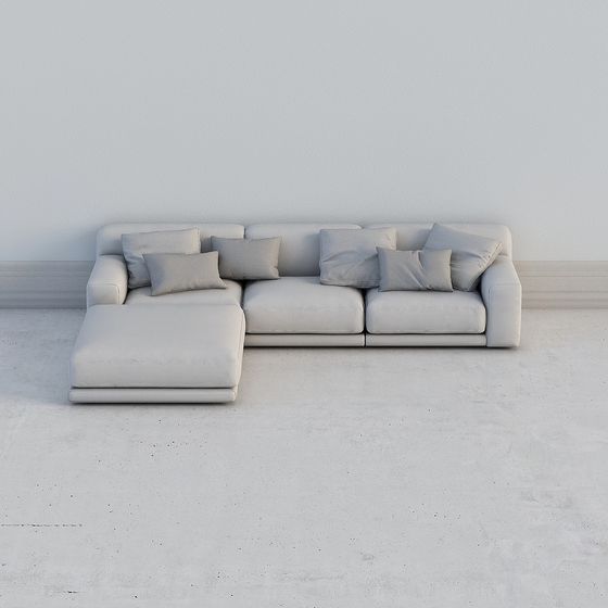 Elegant Minimalist 3D Sofa Model