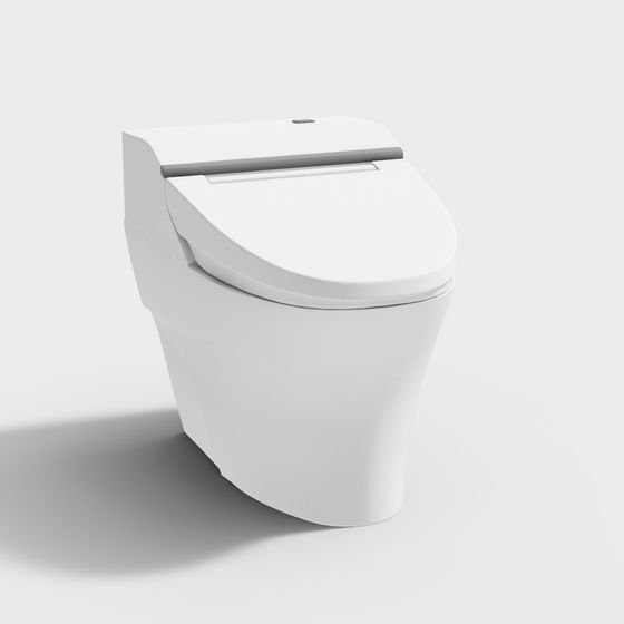 Future Bathroom Toilet 3D model