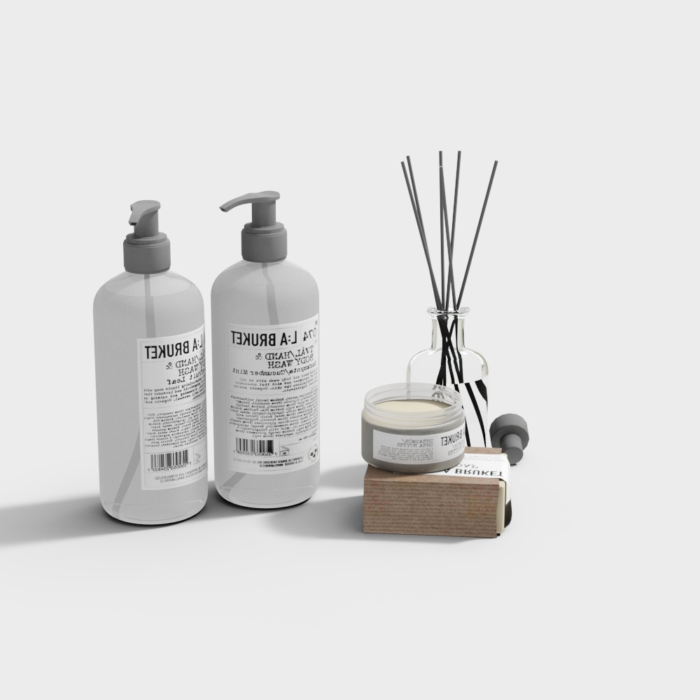 Bathroom Soap Bottle and Air Freshener Decoration