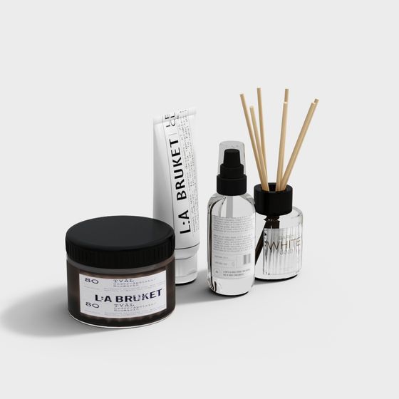 L:A Bruket Cosmetic Set 3D model