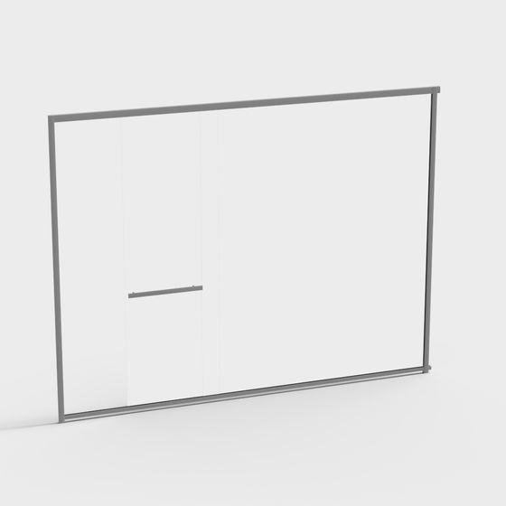 Sleek Sliding Door 3D model for Modern Designs