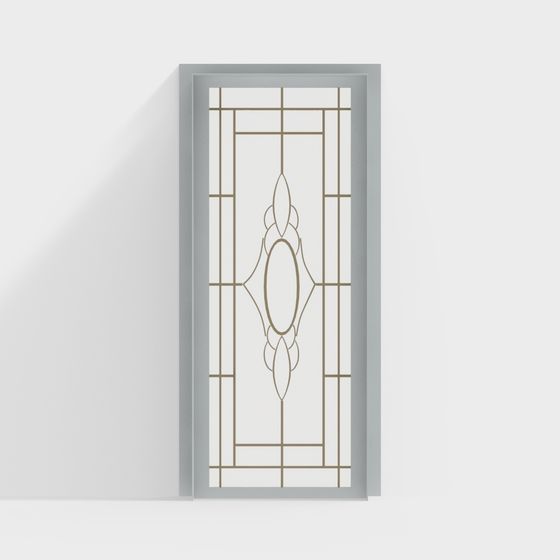 Elegant Door 3D Model - Modern and Classic Fusion