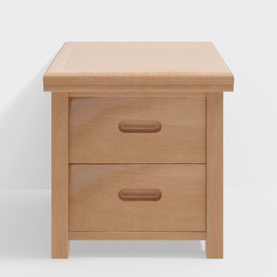 Stylish Modern Nightstand 3D model