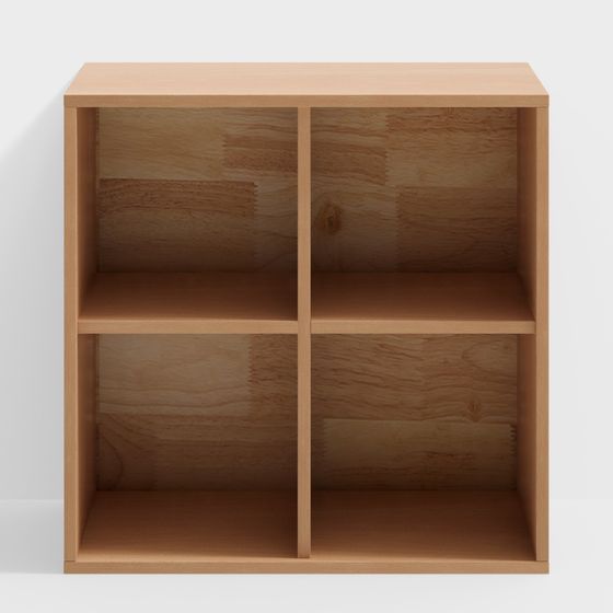 Kệ sách xếp chồng 4 ngăn - màu gỗ tự nhiên