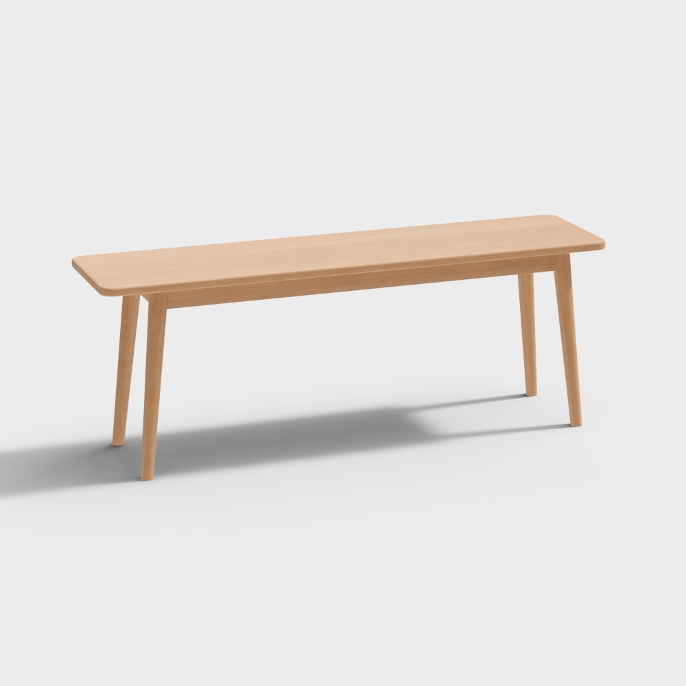 Long Bench - Natural Wood Color