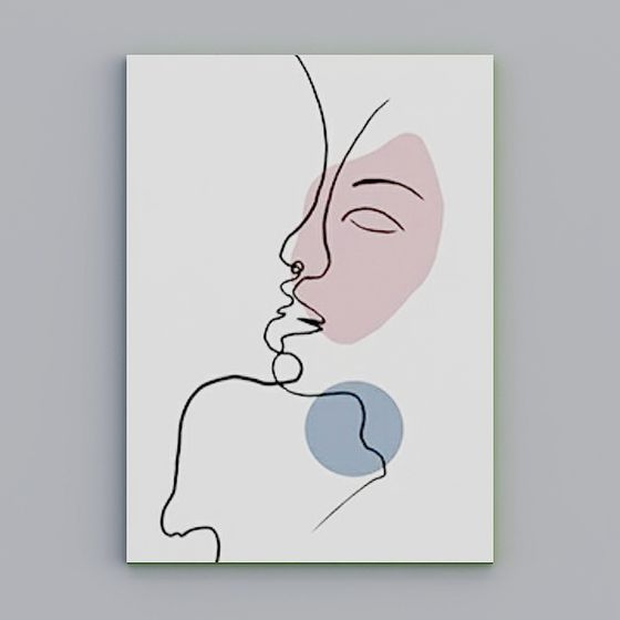 Abstract Outline 3D model for Creative Projects