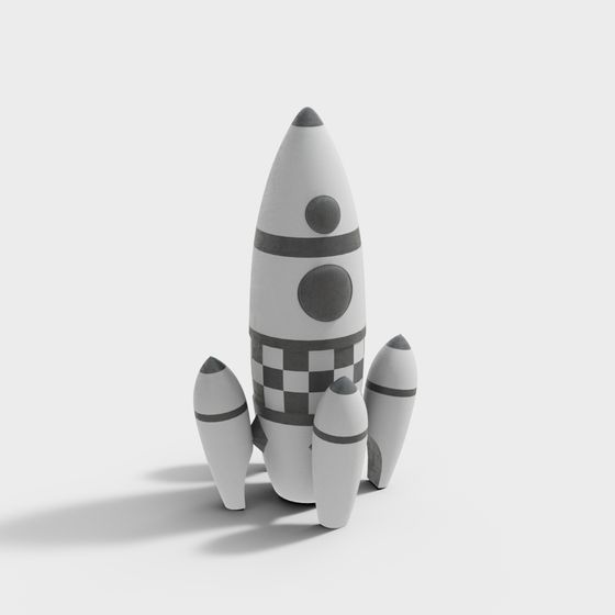 Launchpad Rocket 3D Model