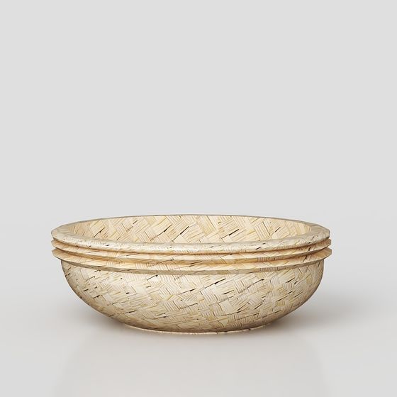 Handwoven Grass Bowl 3D model