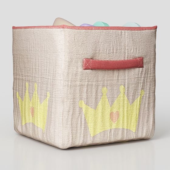 Fairy Tale Storage Basket 3D model