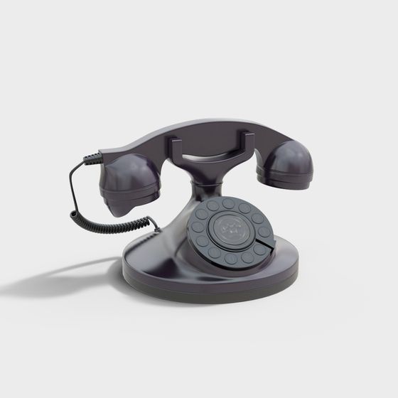 Classic Retro Phone 3D model