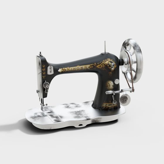 Vintage Singer Sewing Machine 3D model