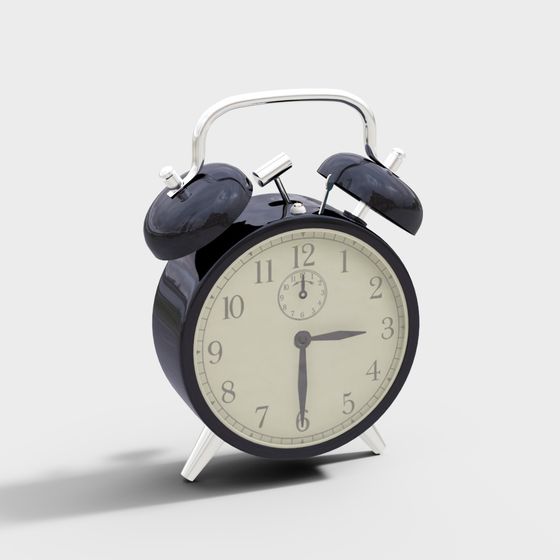 Vintage Alarm Clock 3D model