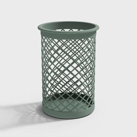 Lattice Trash Bin 3D model
