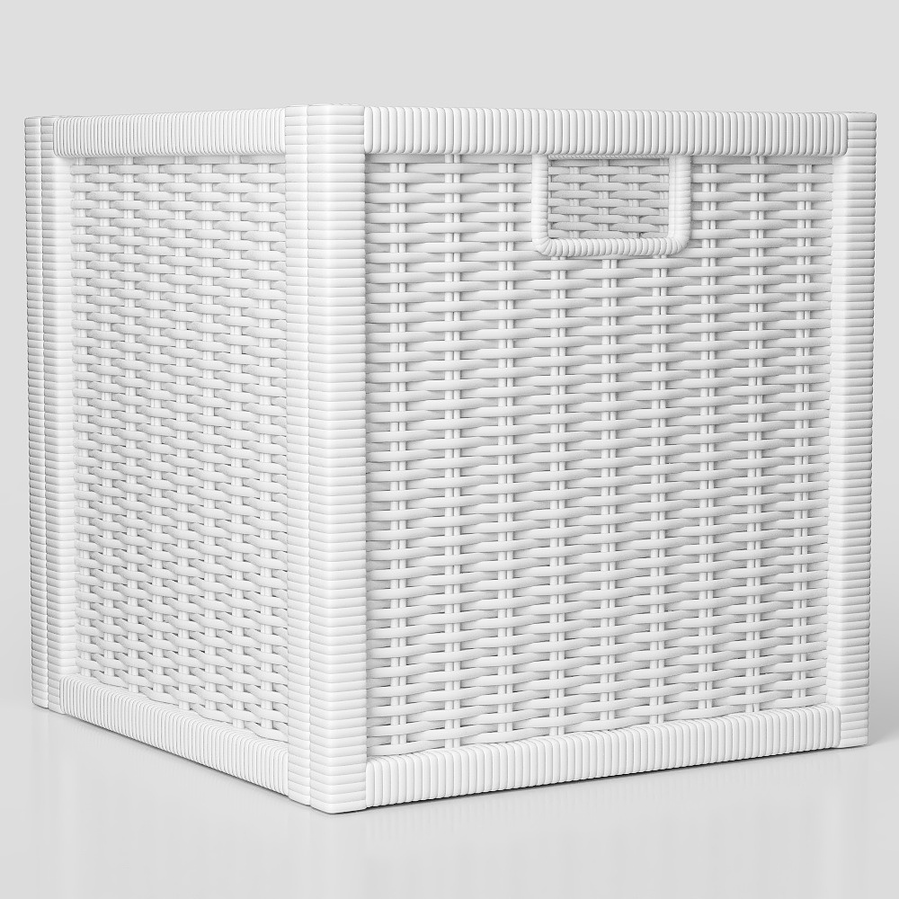 Elegant Woven Basket 3D Model