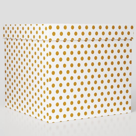 Golden Polka Dot Storage Box 3D model for Versatile Use